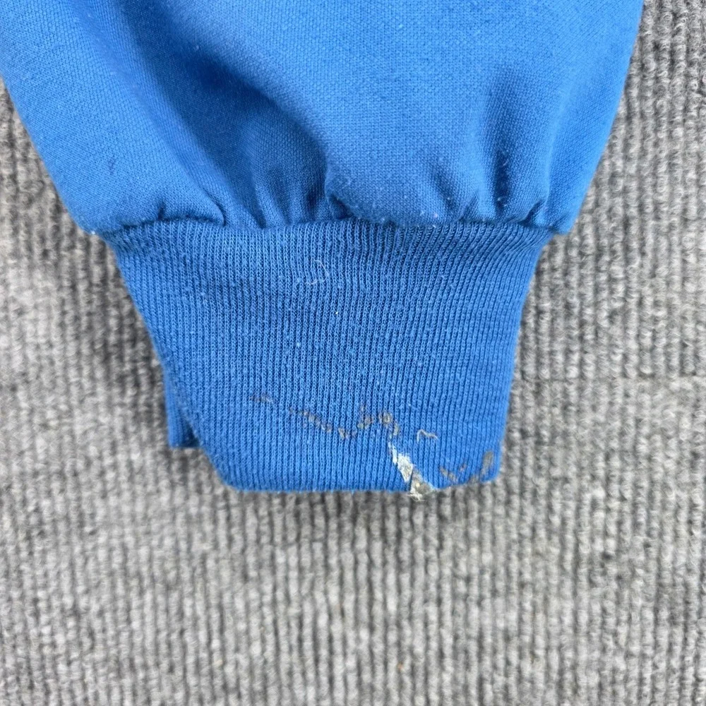 Vintage Julie Girl Blue Tracksuit Set 2 Piece Graphic Top Joggers Made in USA M